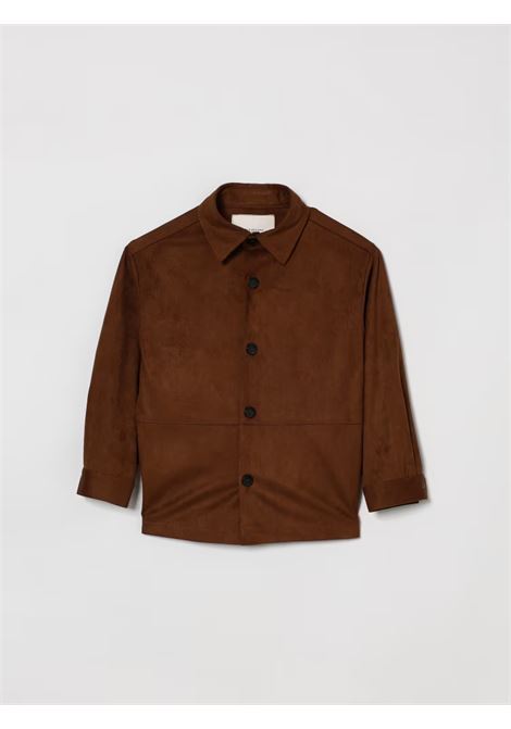 Camicia con colletto classico PAOLO PECORA KIDS | PP4184CAFFE